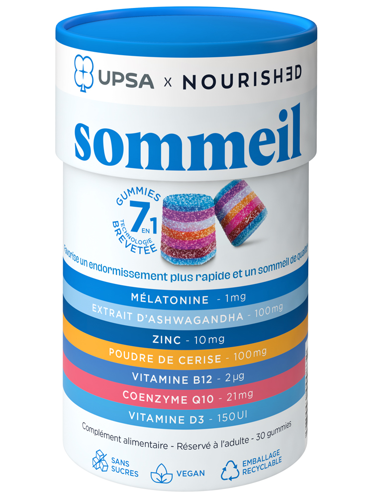 UPSA X Nourished Gummies 7 en 1 Sommeil